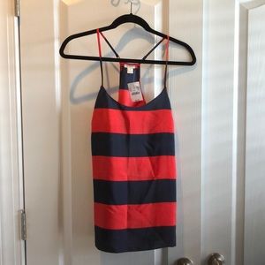 Red and blue stripe I crew cami